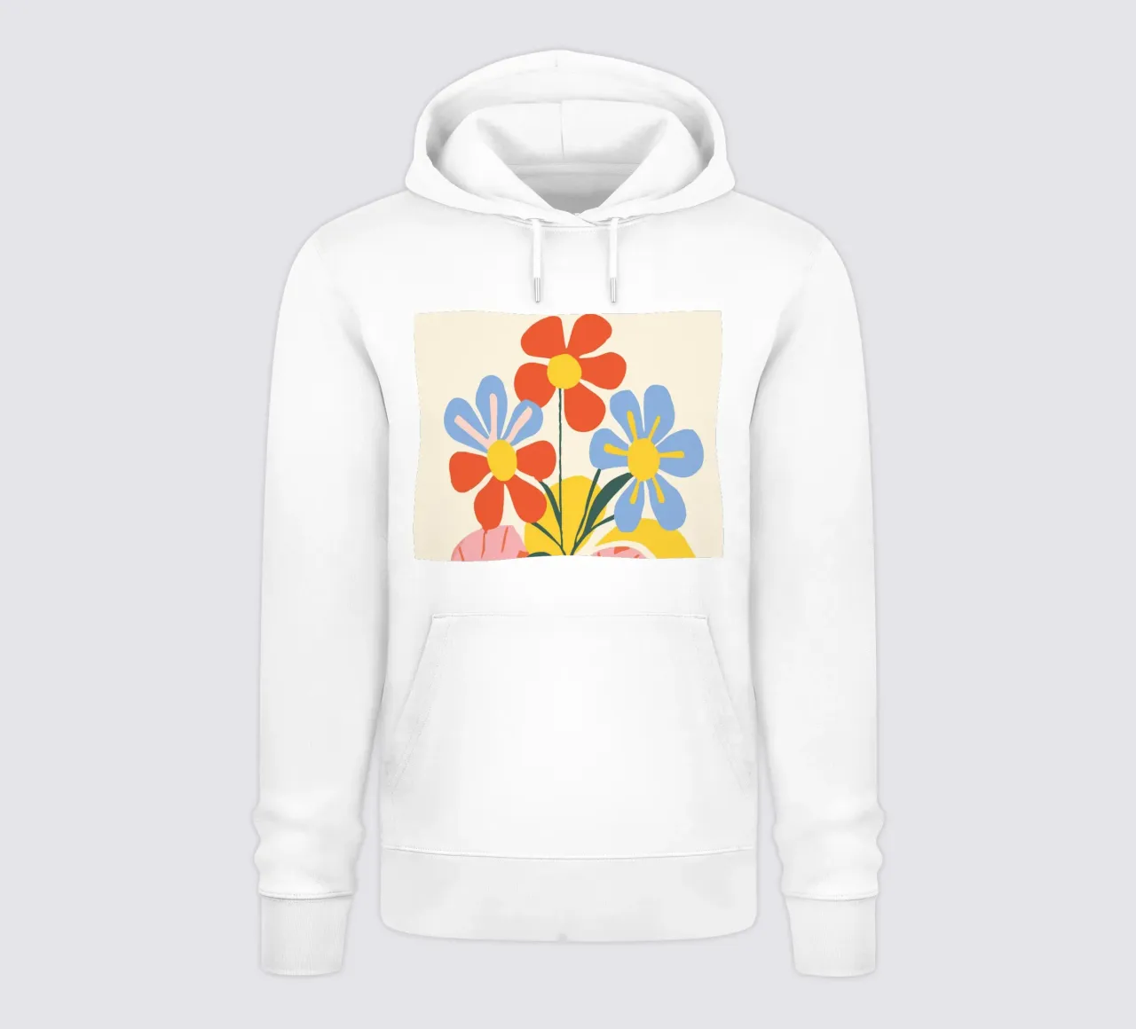 Design floreale colorato - Allegro decoro retrò felpa con cappuccio da Whole©