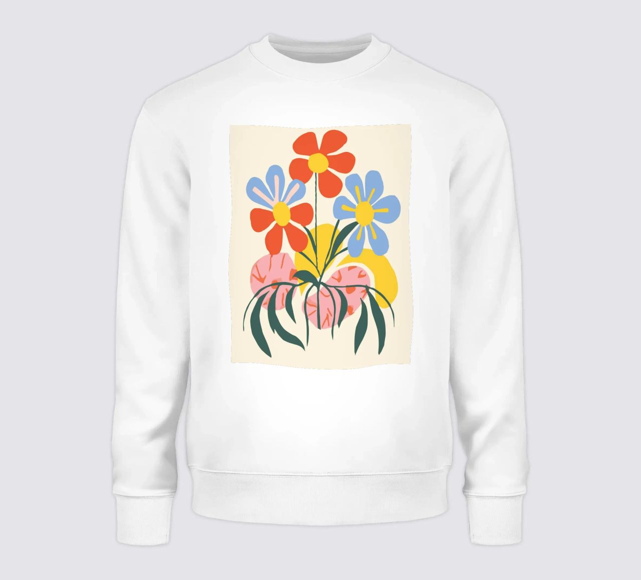 Design floreale colorato - Allegro decoro retrò felpa da Whole©