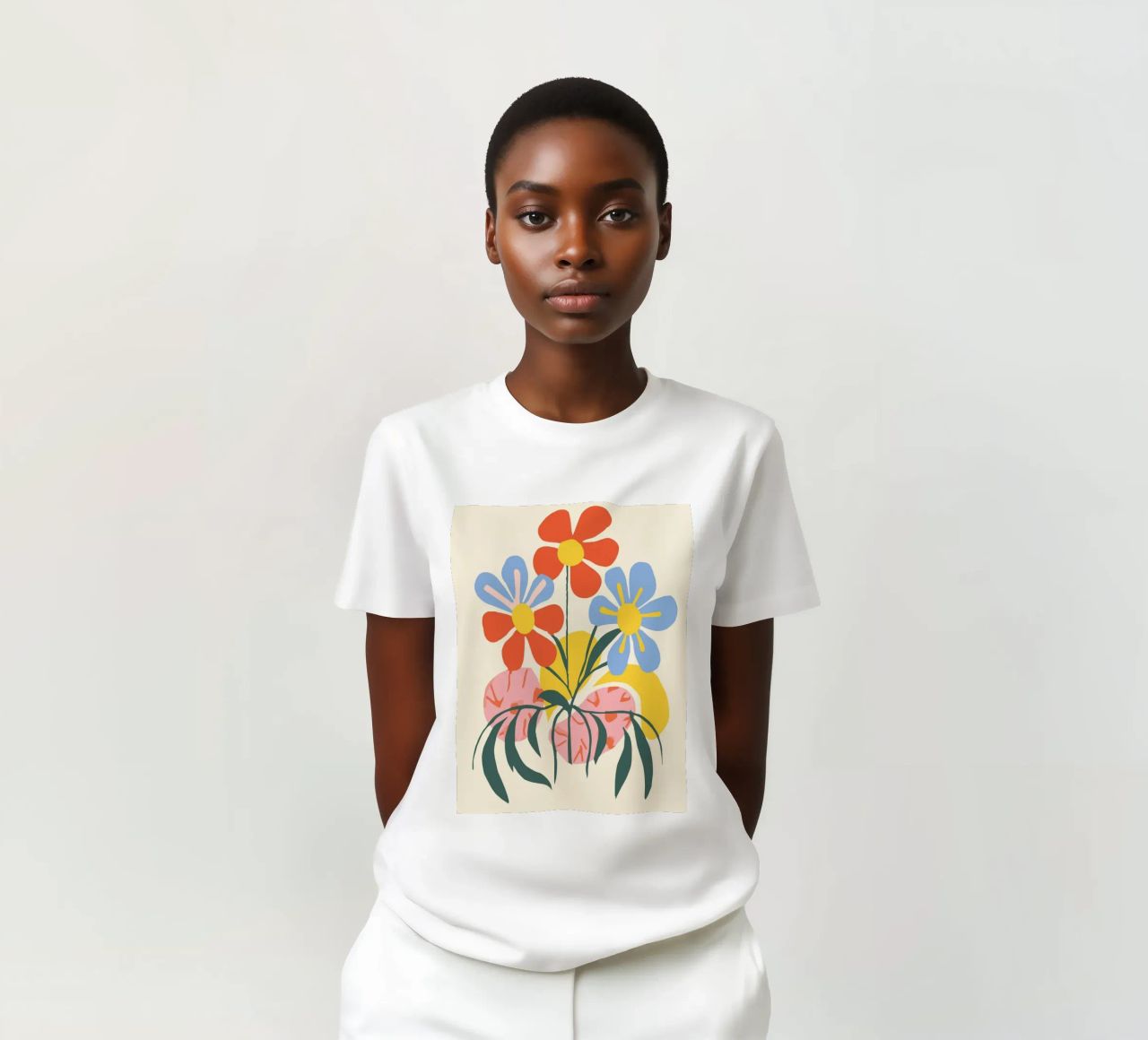 Design floreale colorato - Allegro decoro retrò t-shirt da Whole©
