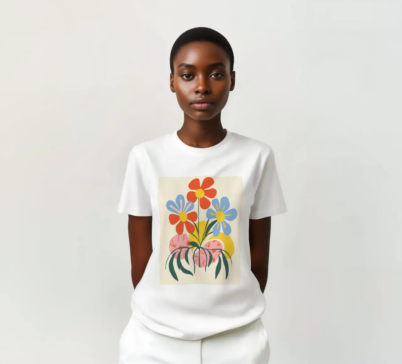 Design floreale colorato - Allegro decoro retrò t-shirt da Whole©