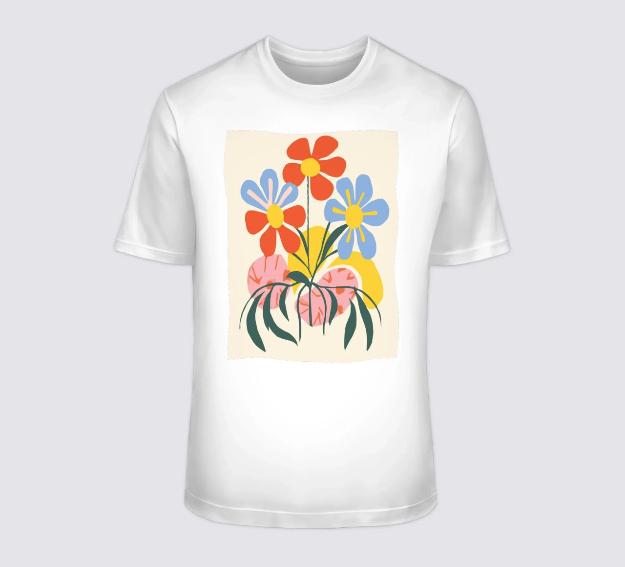Design floreale colorato - Allegro decoro retrò t-shirt da Whole©