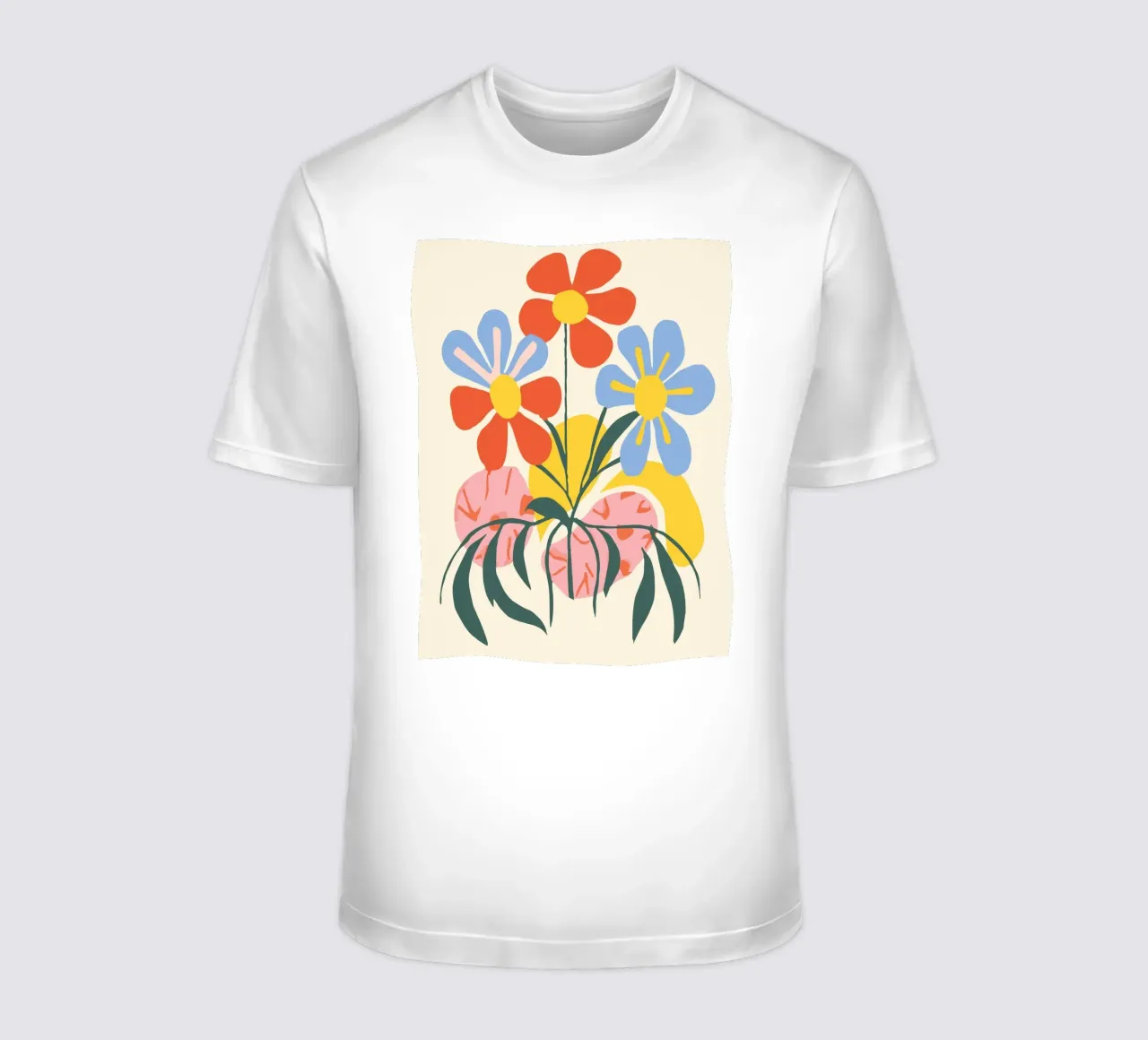 Design floreale colorato - Allegro decoro retrò t-shirt da Whole©