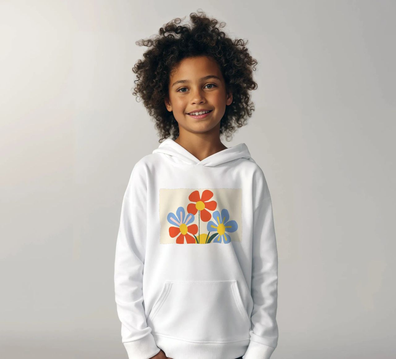 Design floreale colorato - Allegro decoro retrò felpa bambino con cappuccio da Whole©