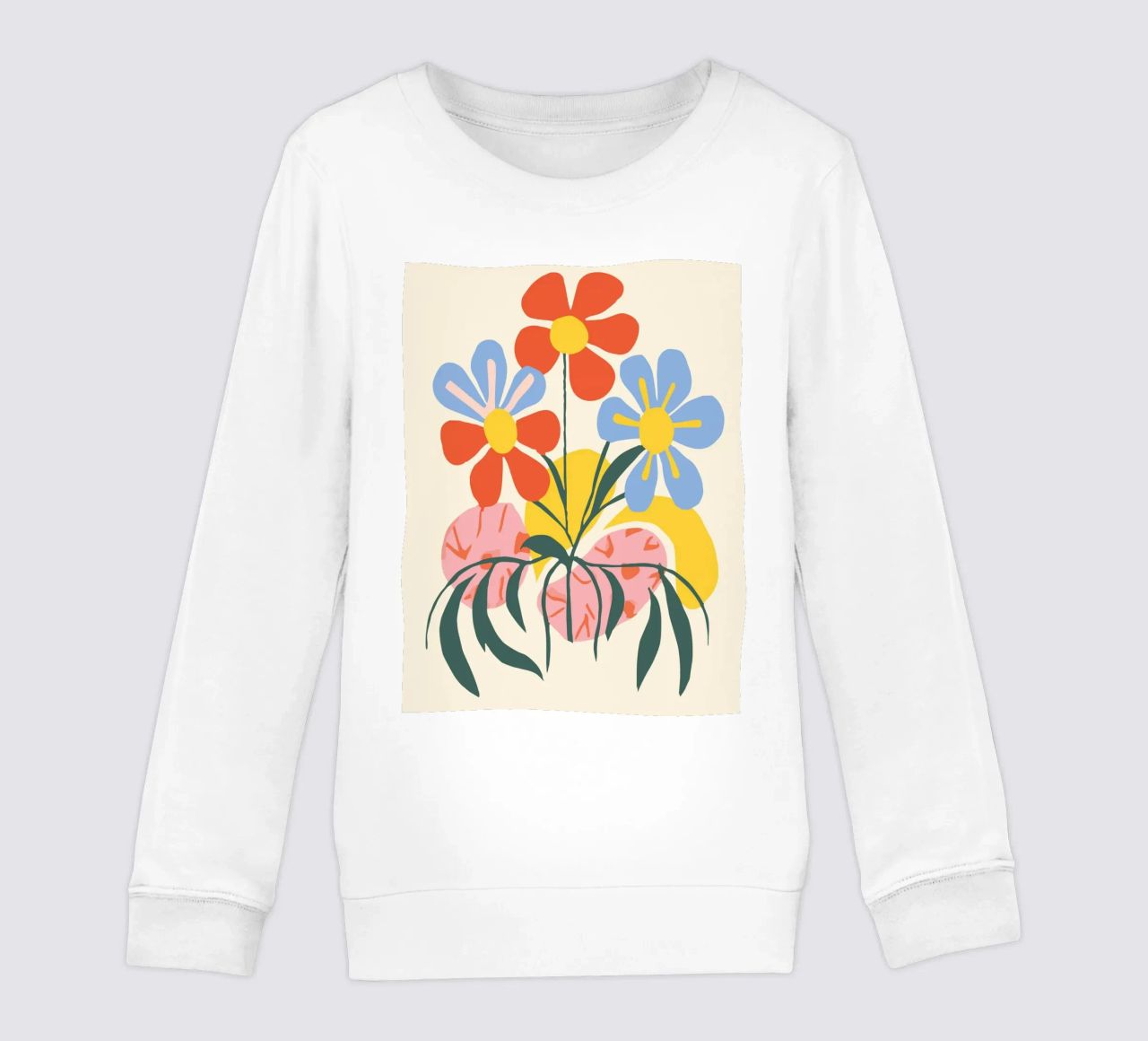 Design floreale colorato - Allegro decoro retrò felpa bambino da Whole©