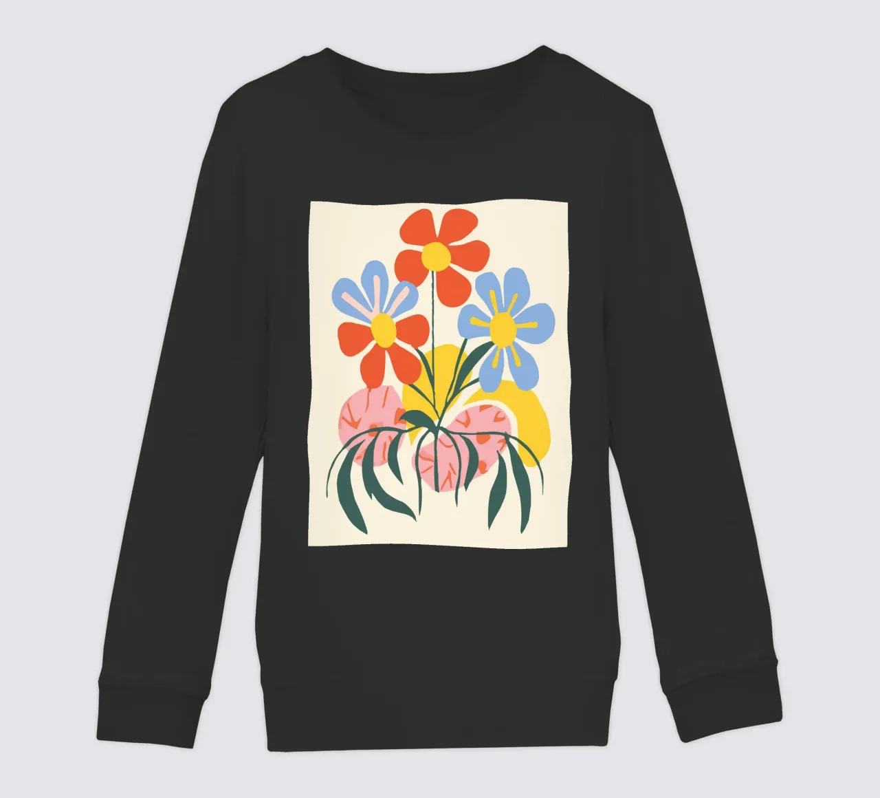 Design floreale colorato - Allegro decoro retrò felpa bambino da Whole©