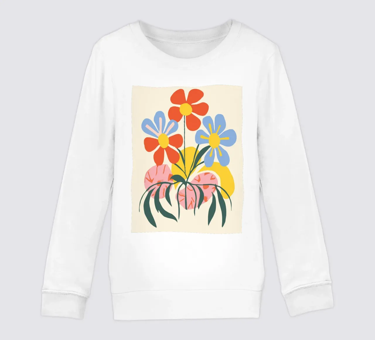 Design floreale colorato - Allegro decoro retrò felpa bambino da Whole©