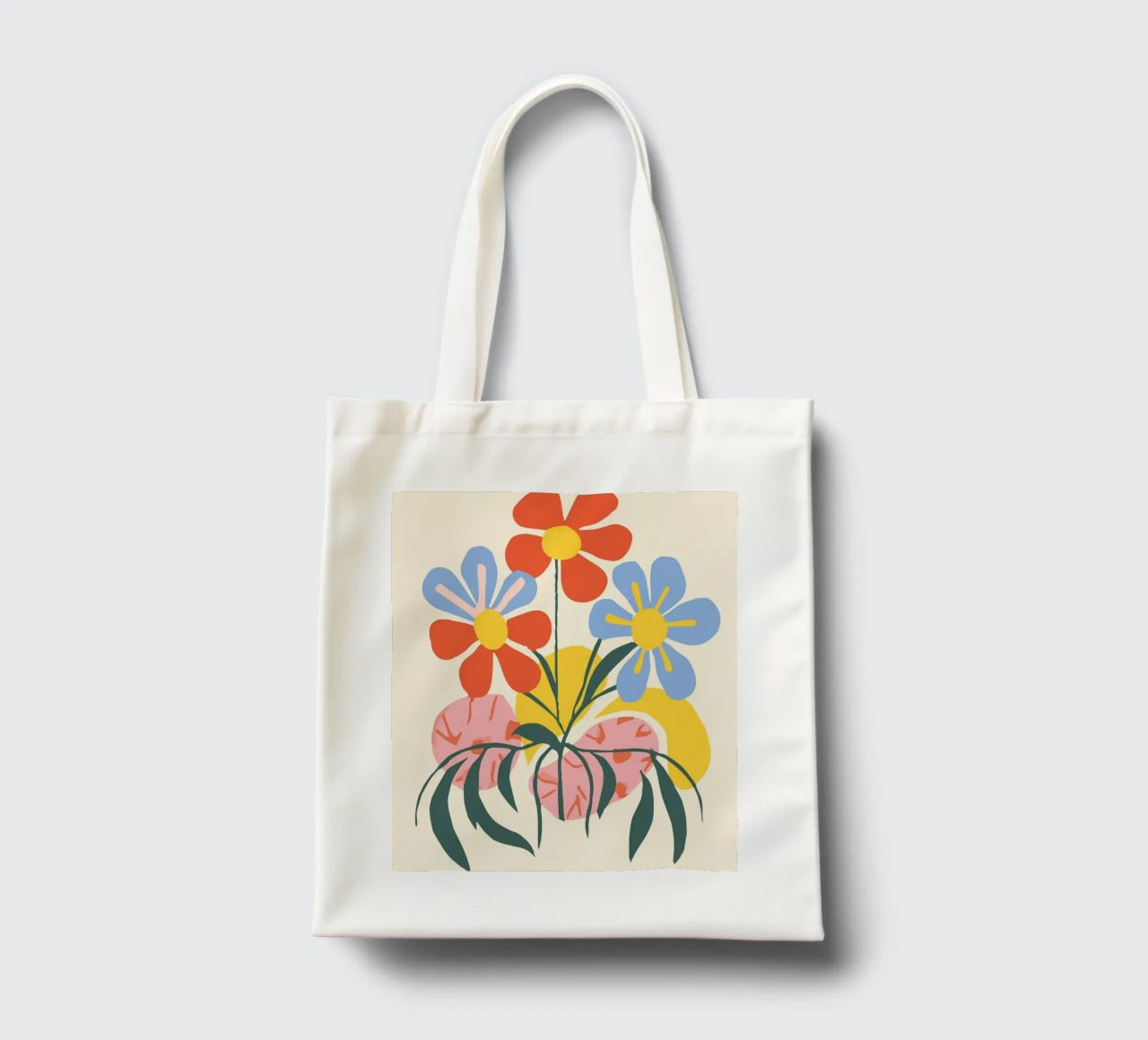 Design floreale colorato - Allegro decoro retrò borsa in juta da Whole©