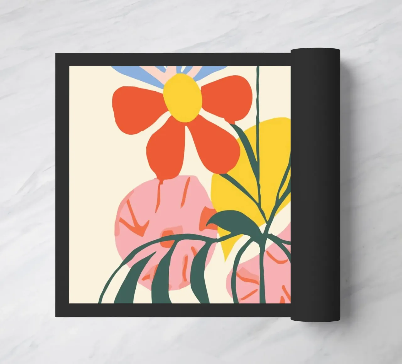 Design floreale colorato - Allegro decoro retrò zerbino da Whole©