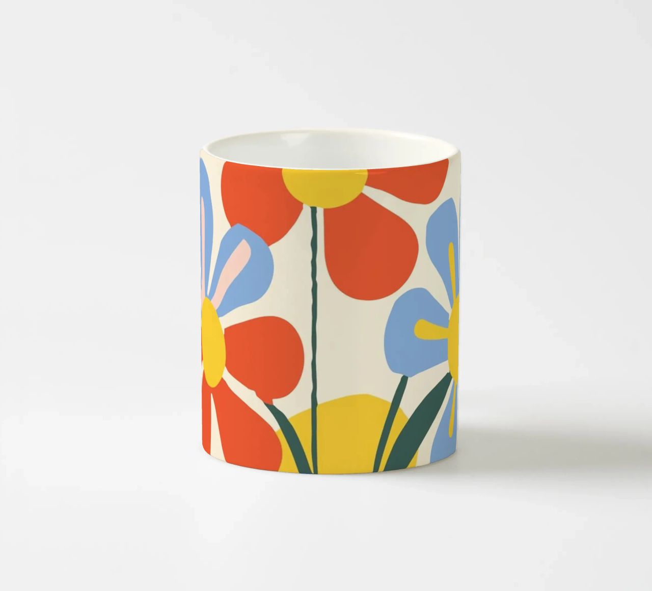 Design floreale colorato - Allegro decoro retrò tazza in ceramica da Whole©