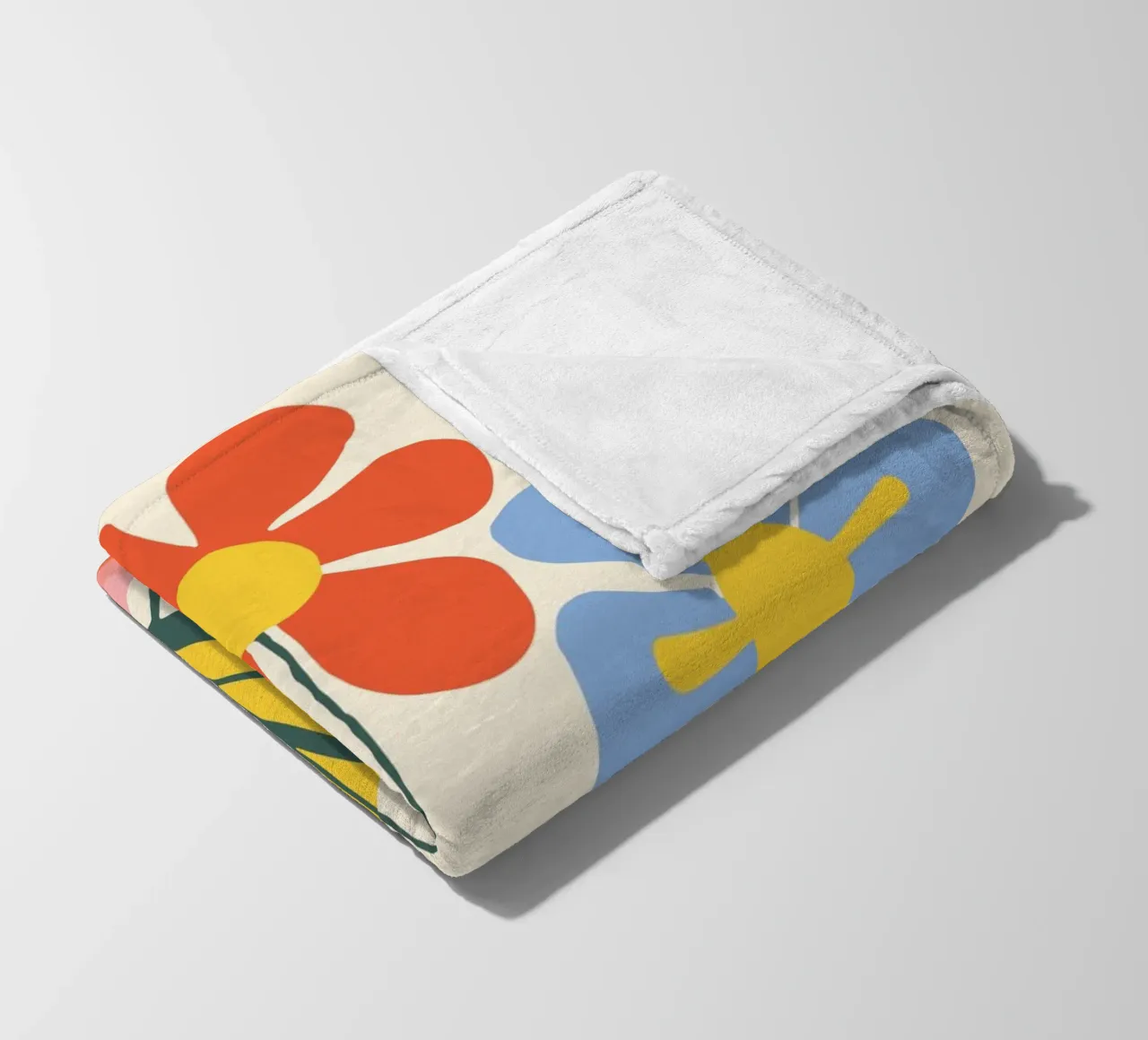 Design floreale colorato - Allegro decoro retrò coperta in pile da Whole©