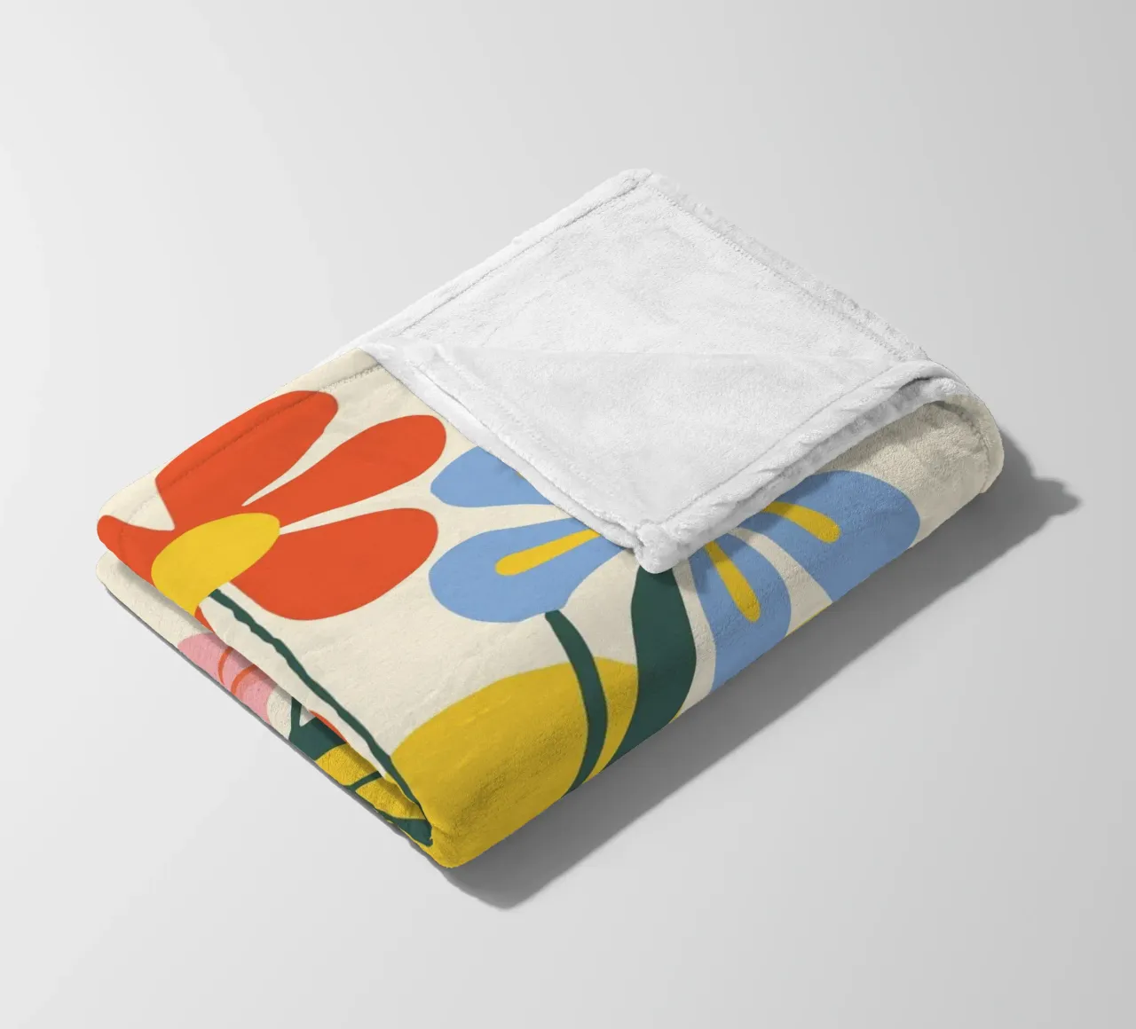 Design floreale colorato - Allegro decoro retrò coperta in pile da Whole©