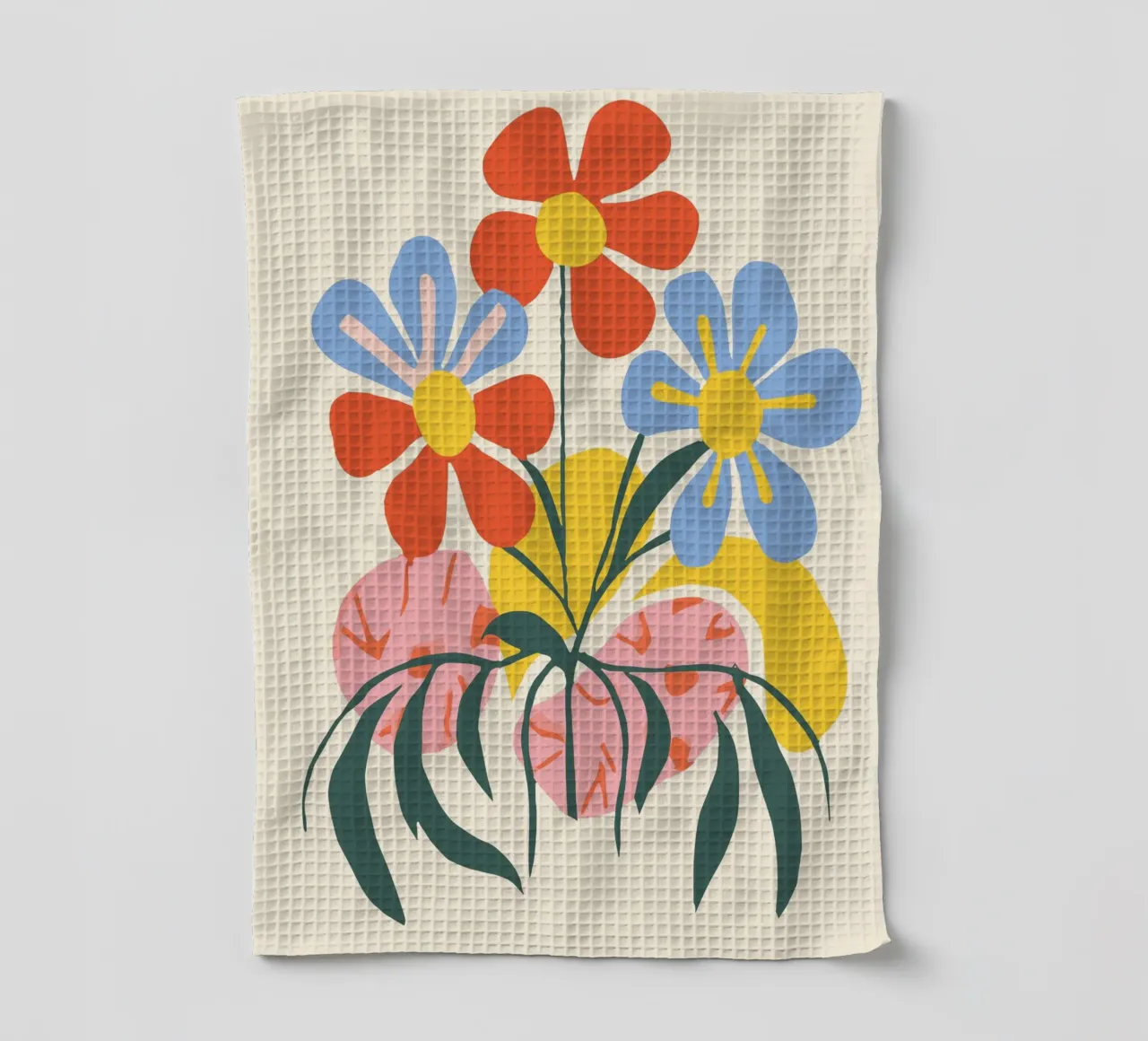 Design floreale colorato - Allegro decoro retrò canovaccio da cucina da Whole©