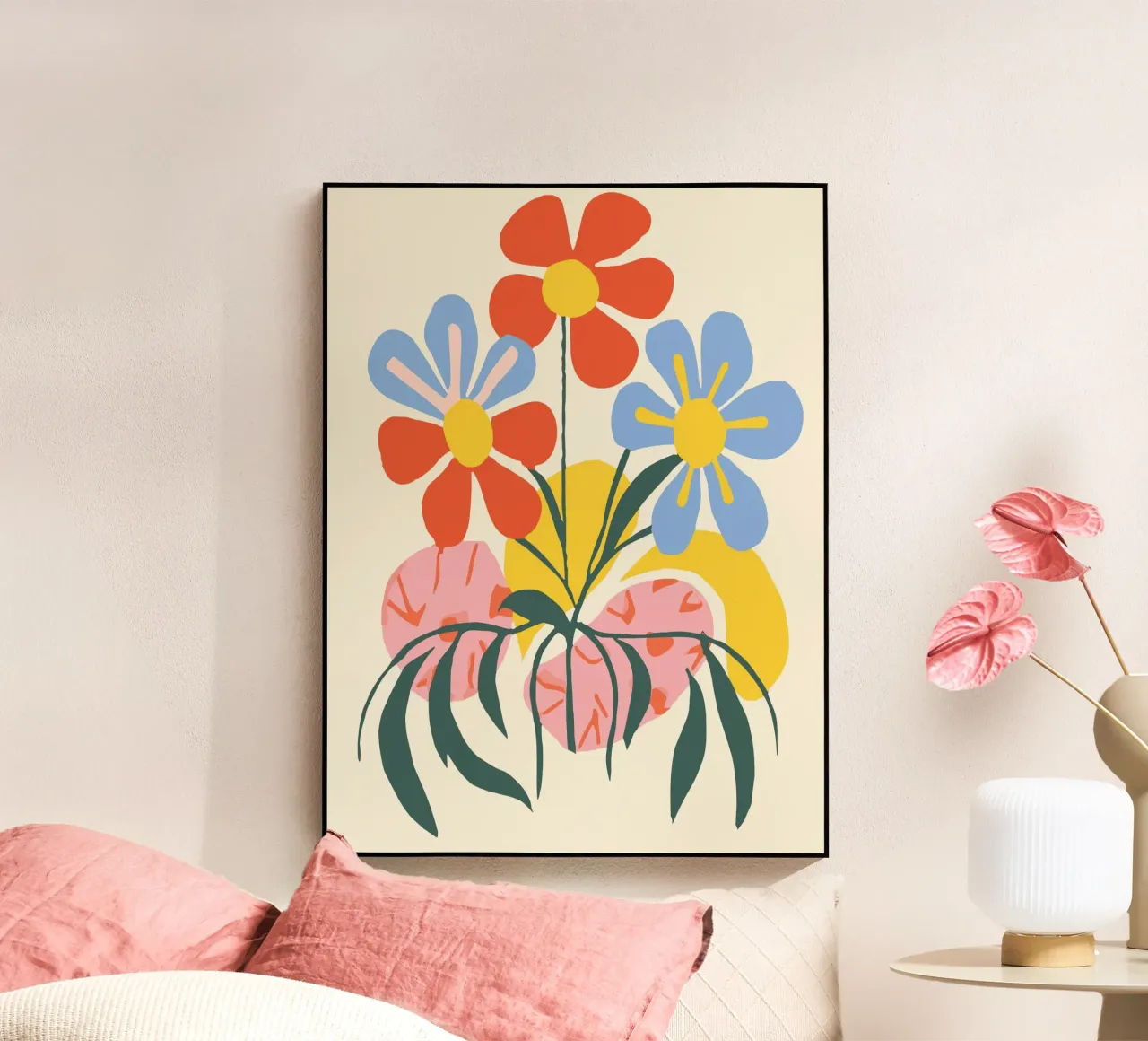 Design floreale colorato - Allegro decoro retrò plexiglass da Whole©