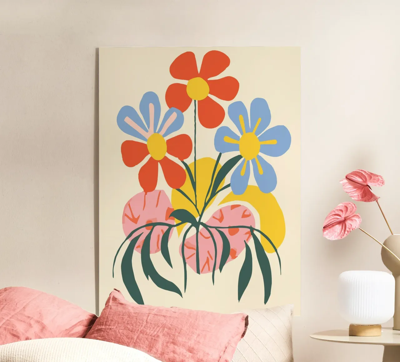 Design floreale colorato - Allegro decoro retrò plexiglass da Whole©