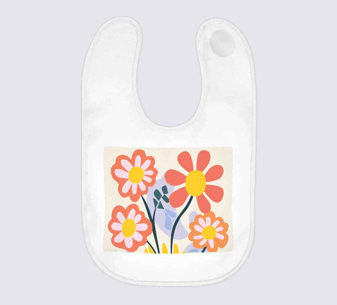 Vaso di fiori retrò - Allegro design floreale bavaglino da Whole©