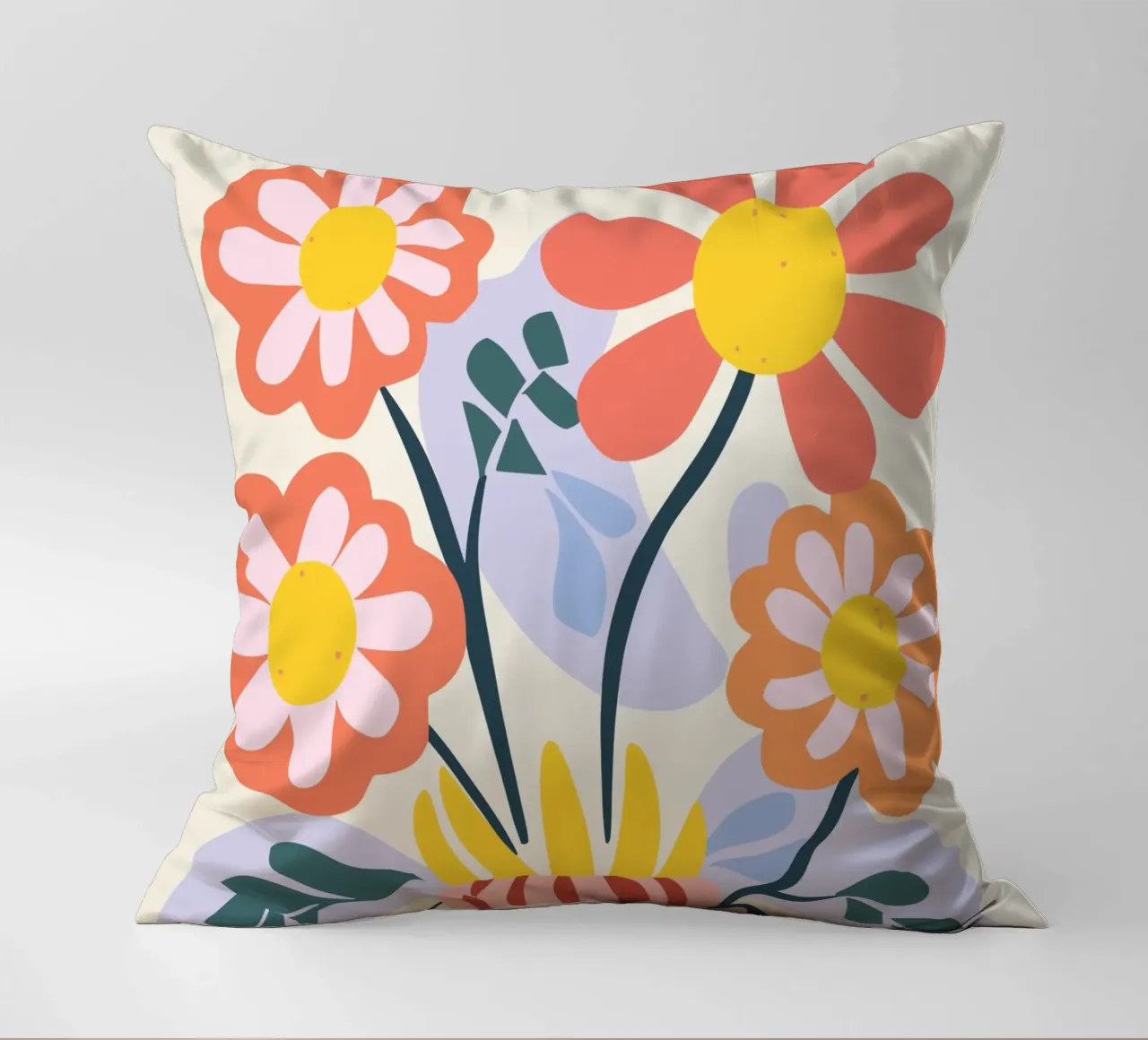 Vaso di fiori retrò - Allegro design floreale cuscino da Whole©