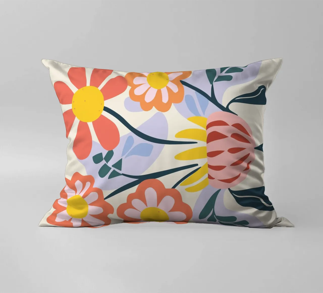 Vaso di fiori retrò - Allegro design floreale cuscino da Whole©