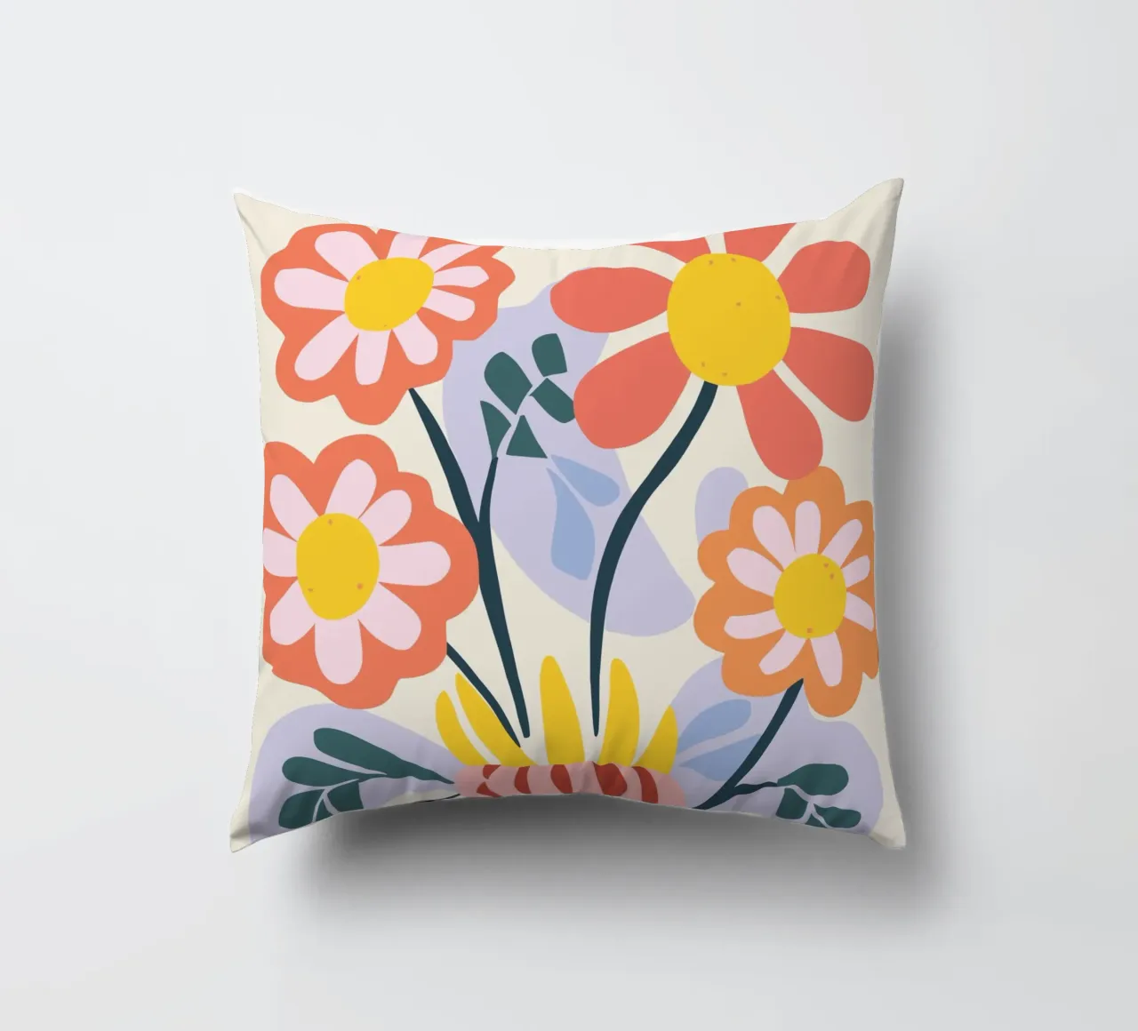 Vaso di fiori retrò - Allegro design floreale cuscino da Whole©