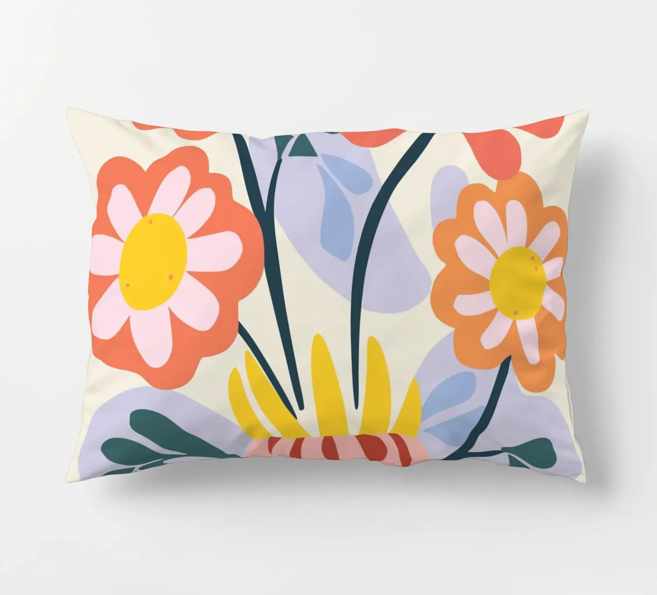 Vaso di fiori retrò - Allegro design floreale cuscino da Whole©