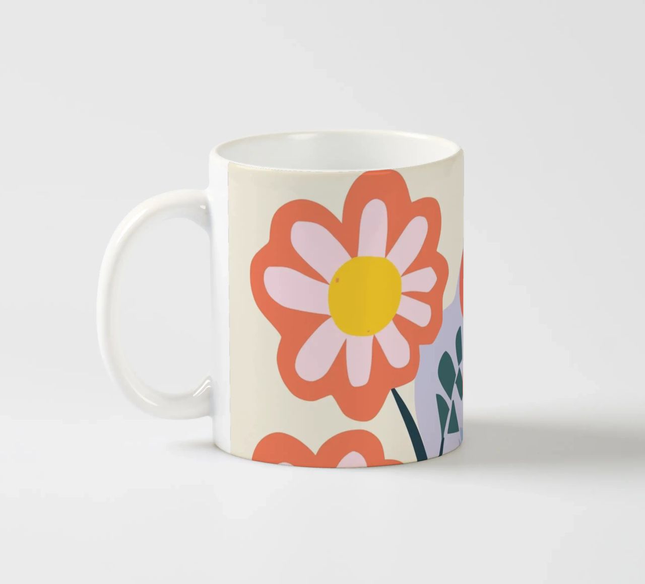 Vaso di fiori retrò - Allegro design floreale tazza in ceramica da Whole©