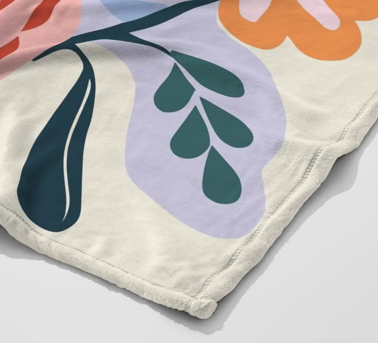 Vaso di fiori retrò - Allegro design floreale coperta in pile da Whole©