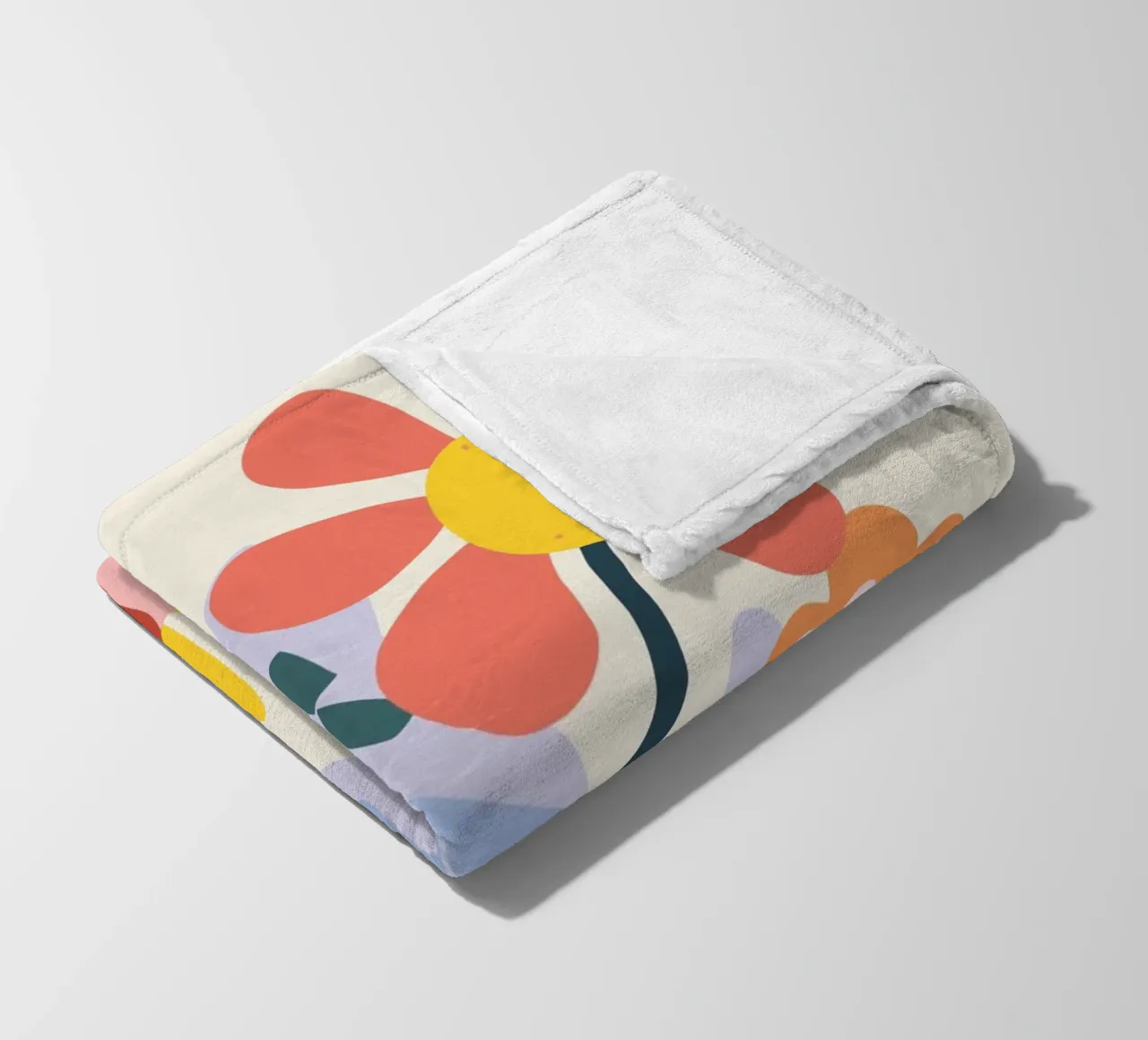 Vaso di fiori retrò - Allegro design floreale coperta in pile da Whole©