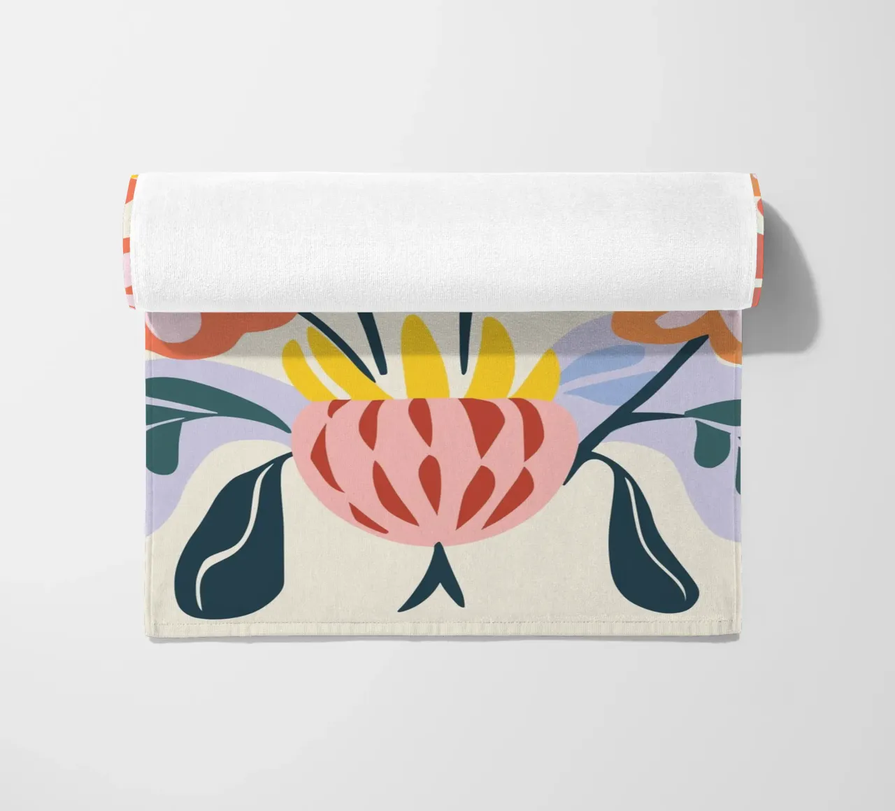 Vaso di fiori retrò - Allegro design floreale telo mare da Whole©