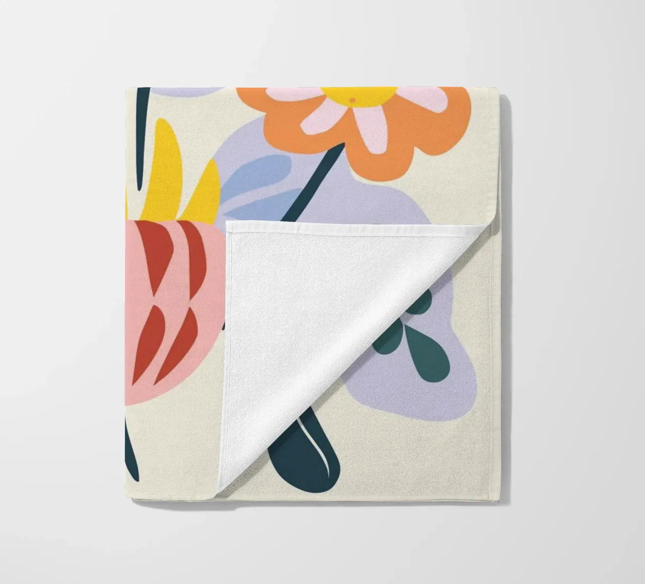 Vaso di fiori retrò - Allegro design floreale telo mare da Whole©