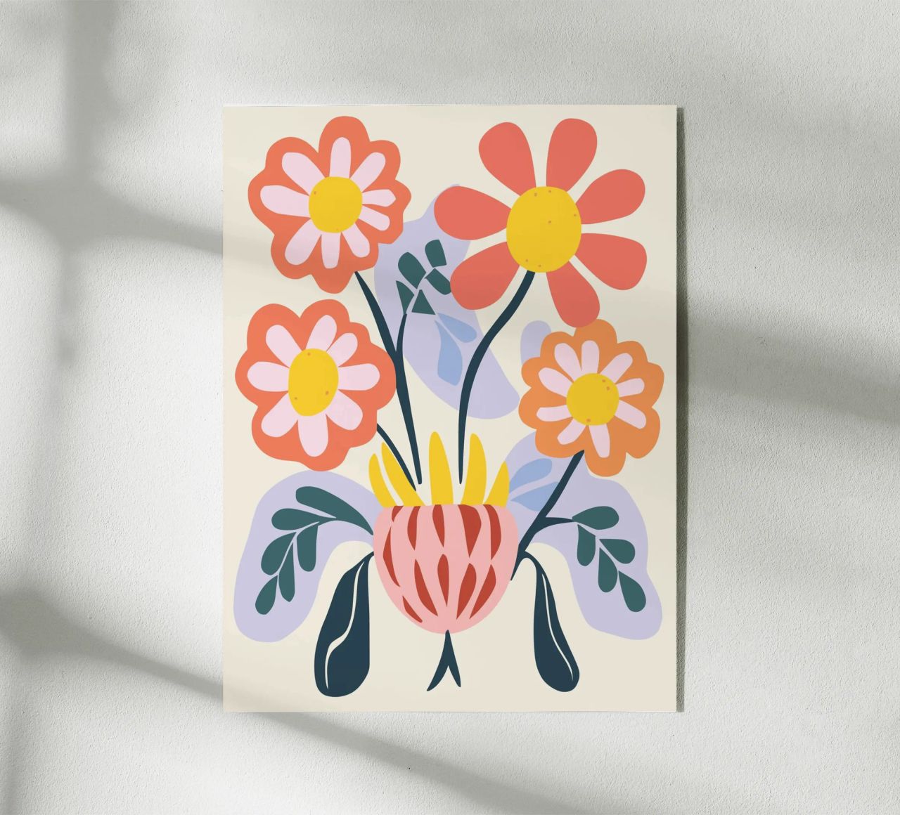 Vaso di fiori retrò - Allegro design floreale plexiglass da Whole©