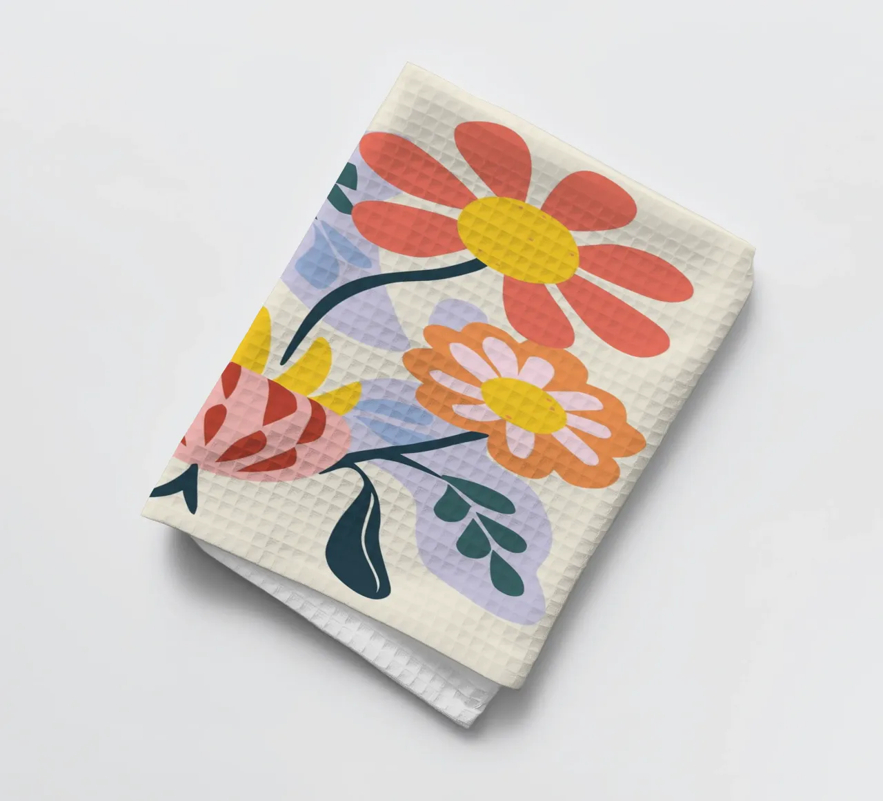 Vaso di fiori retrò - Allegro design floreale canovaccio da cucina da Whole©