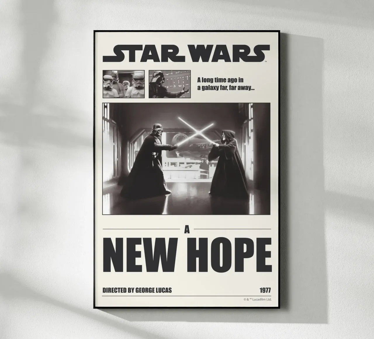 A long time ago... plexiglass da Star Wars