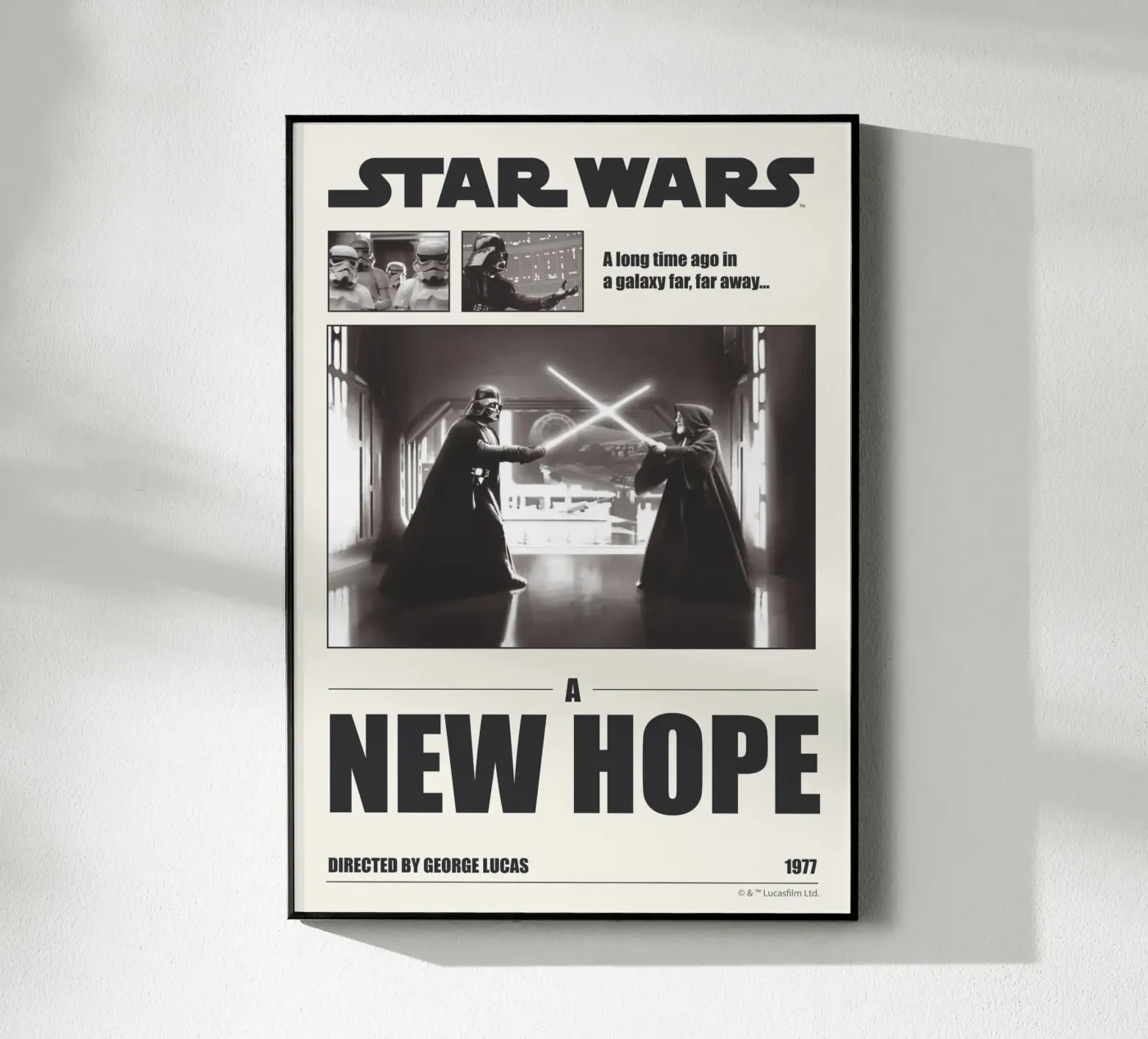 A long time ago... plexiglass da Star Wars