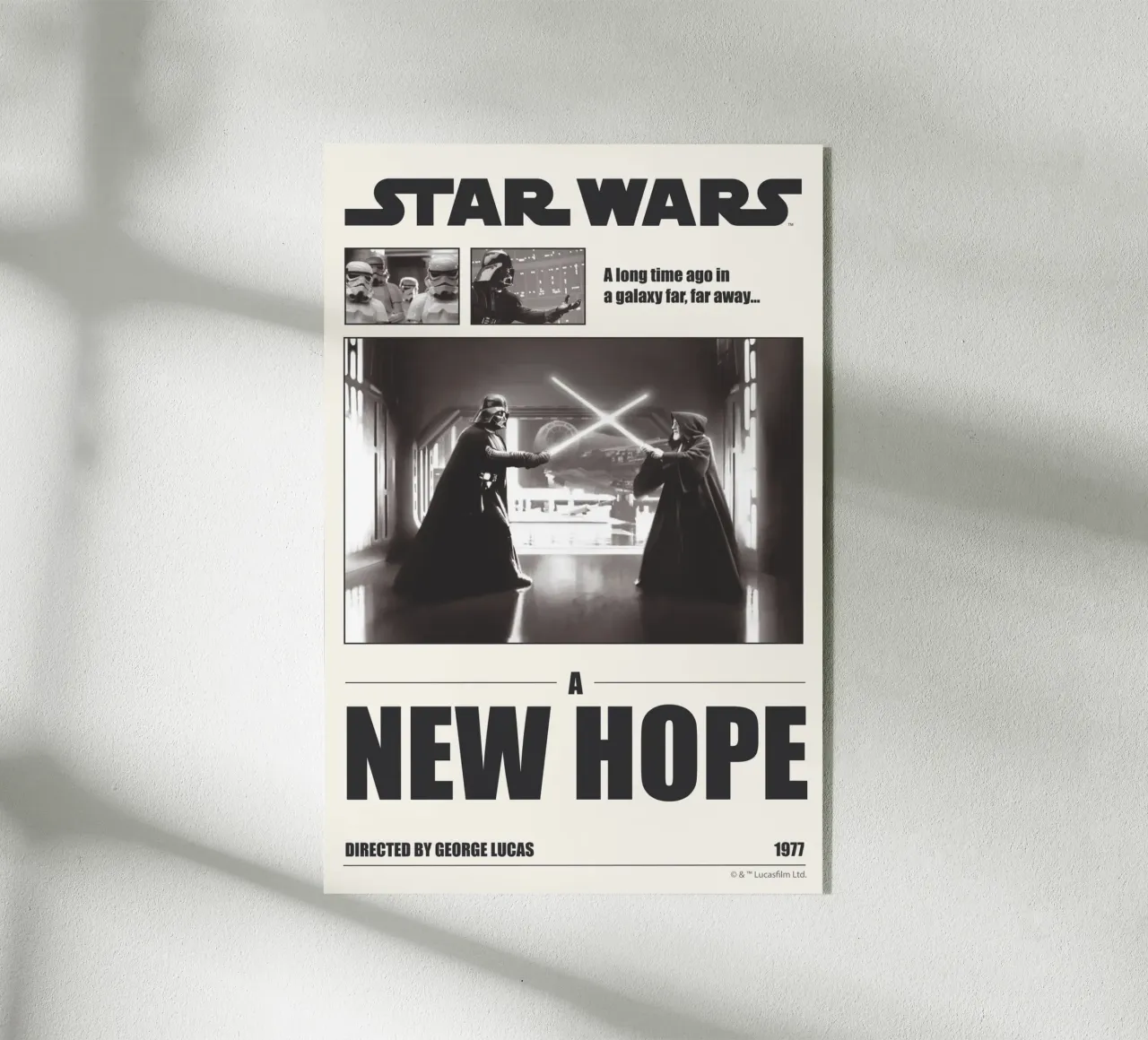 A long time ago... plexiglass da Star Wars