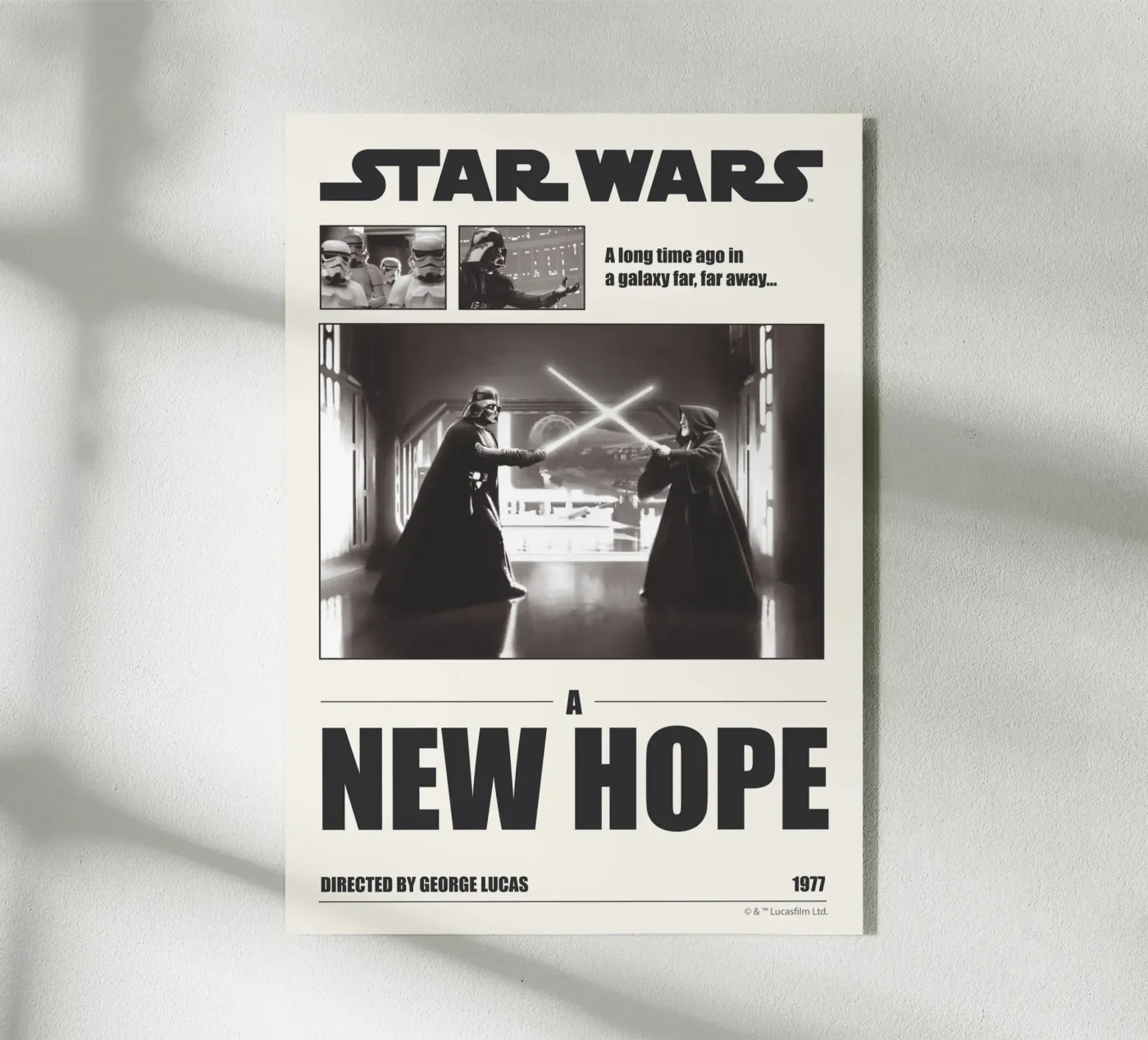 A long time ago... plexiglass da Star Wars
