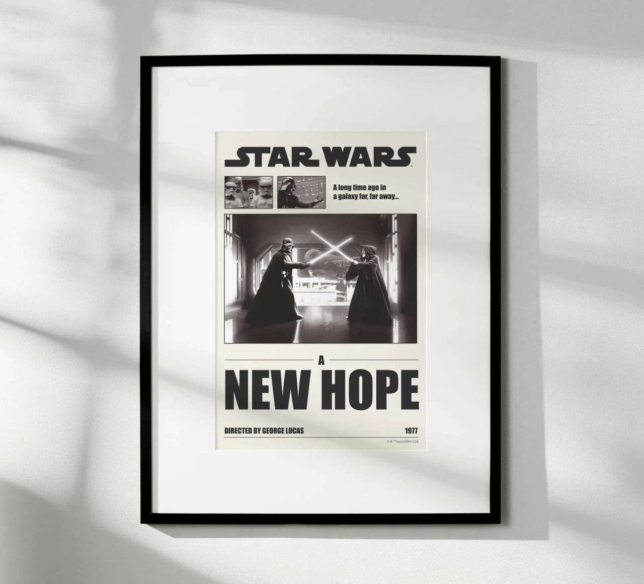 A long time ago... poster by Star Wars