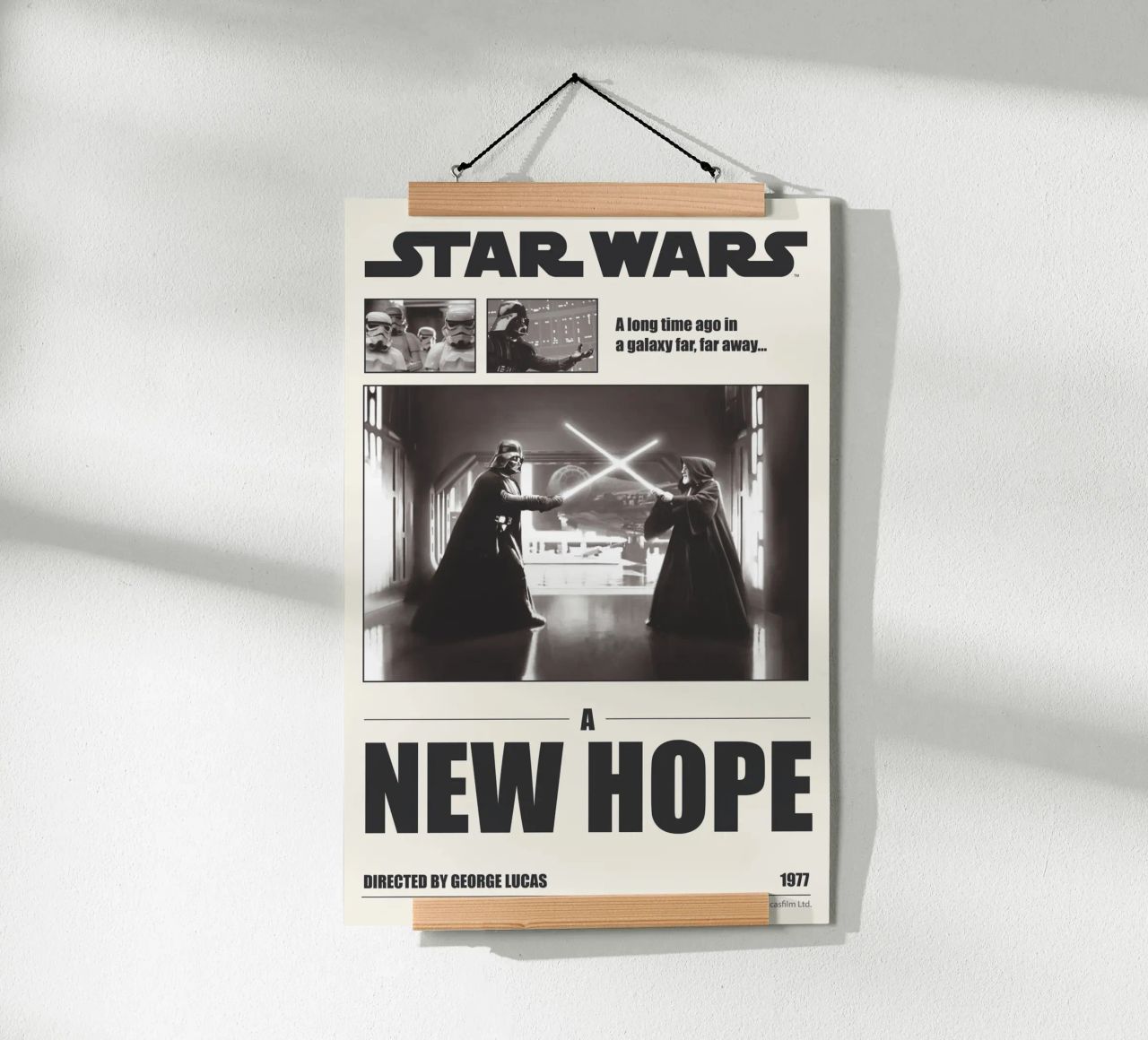 A long time ago... poster by Star Wars