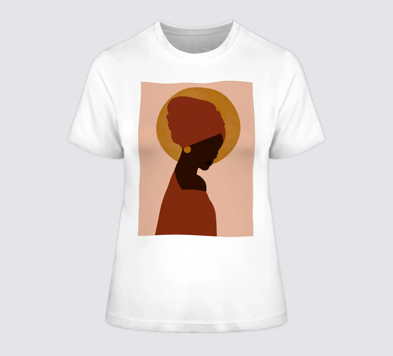 Afro Imana women's fitted t-shirt by Mathudace Créas