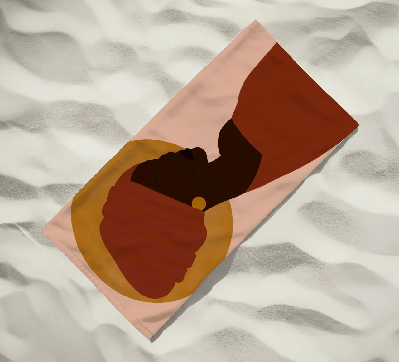 Afro Imana beach towel by Mathudace Créas