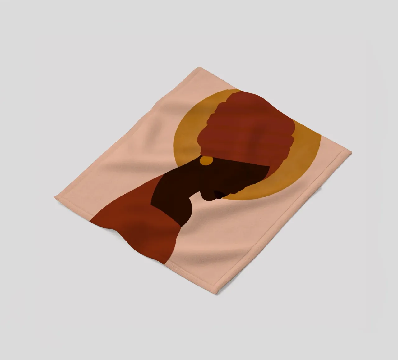 Afro Imana fleece blanket by Mathudace Créas