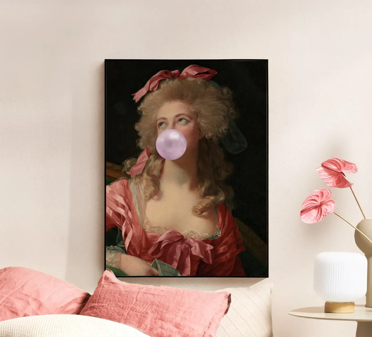 Bubble-Gum Lady plexiglass da GraceDigitalArtCo