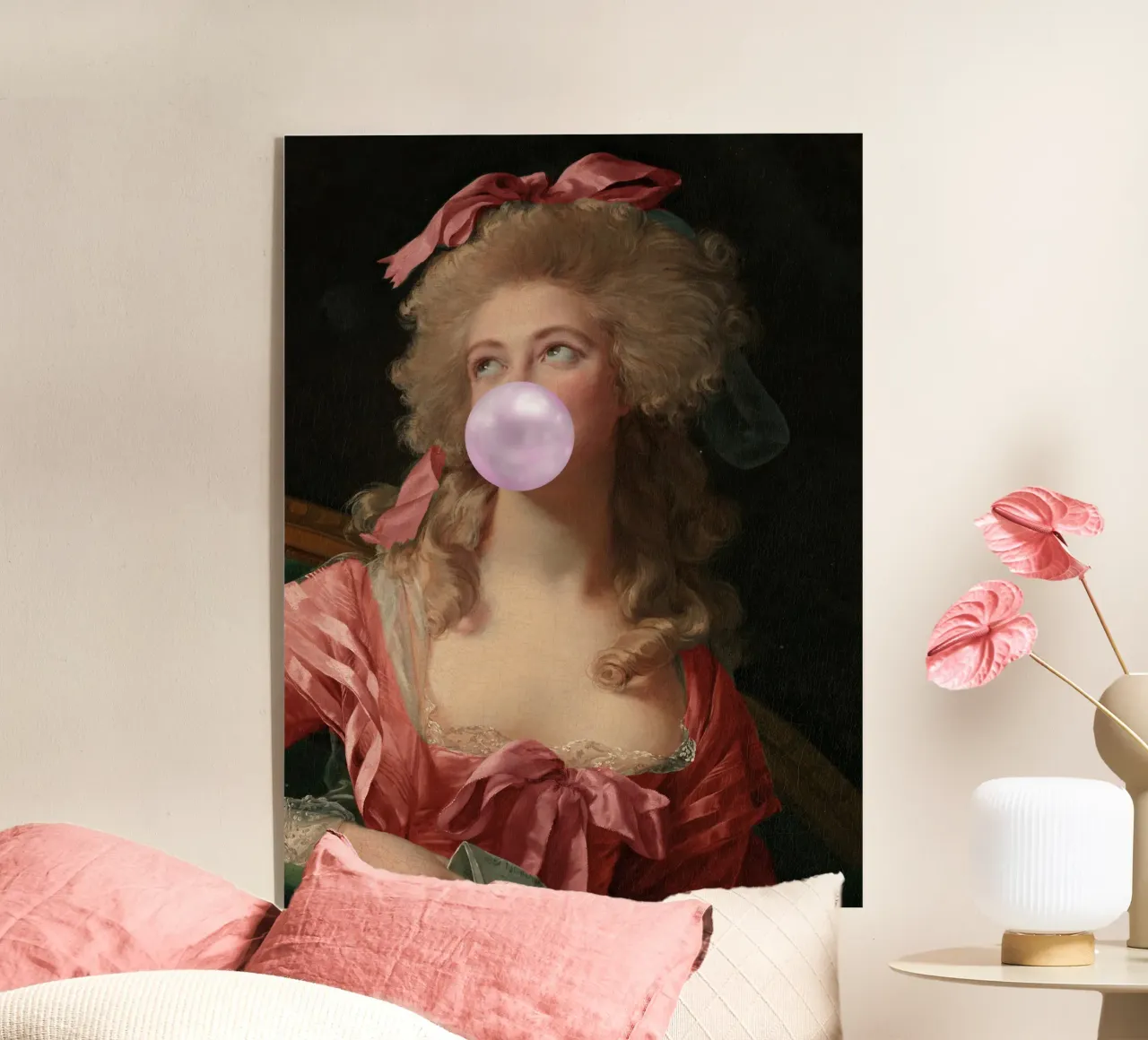 Bubble-Gum Lady plexiglass da GraceDigitalArtCo