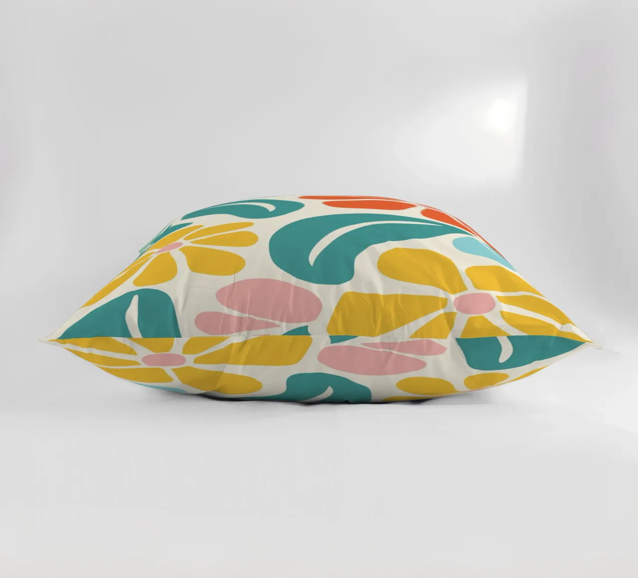 Retro floral pattern - Colourful modern decoration decorative cushion by Whole©