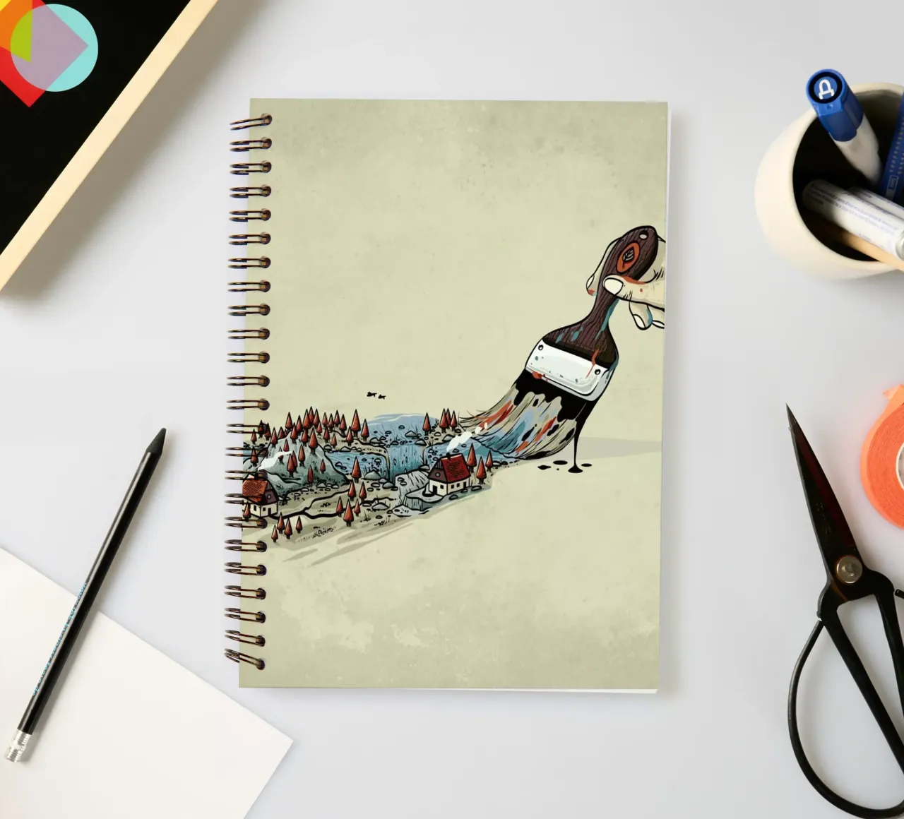 Nature Brush spiral notebook by Robert Richter