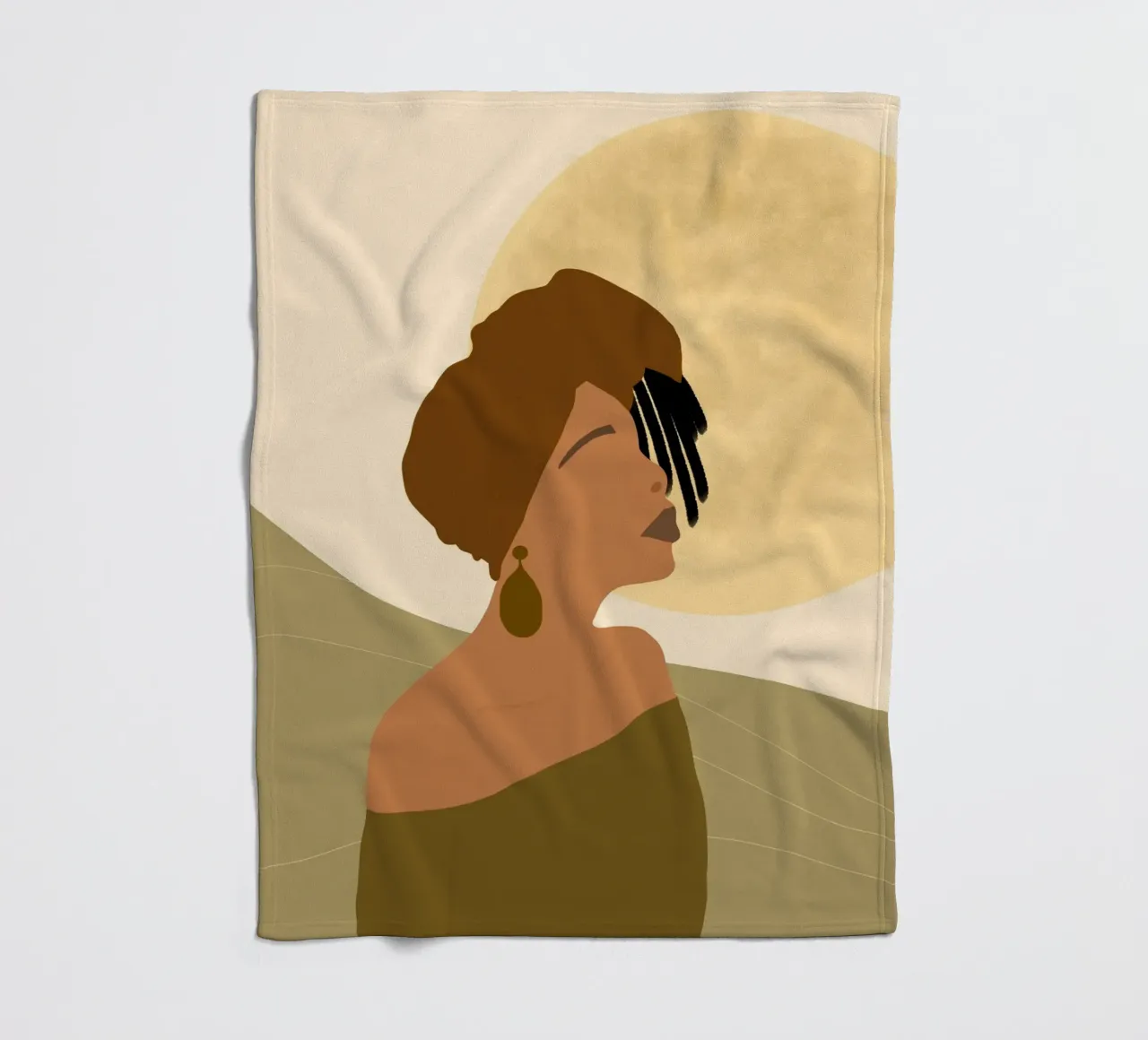Afro Sipho coperta in pile da Mathudace Créas