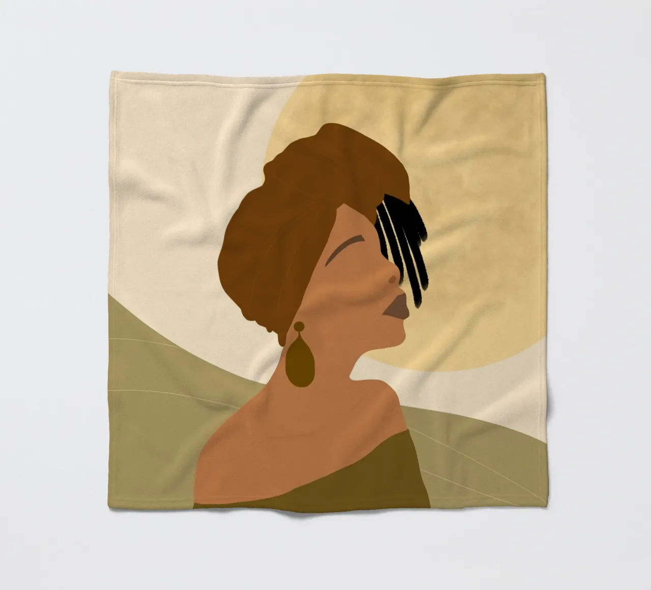 Afro Sipho coperta in pile da Mathudace Créas