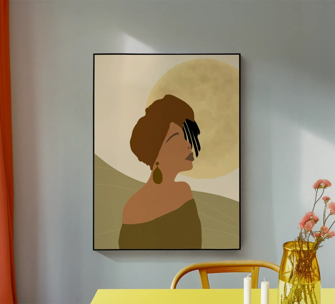 Afro Sipho plexiglass da Mathudace Créas