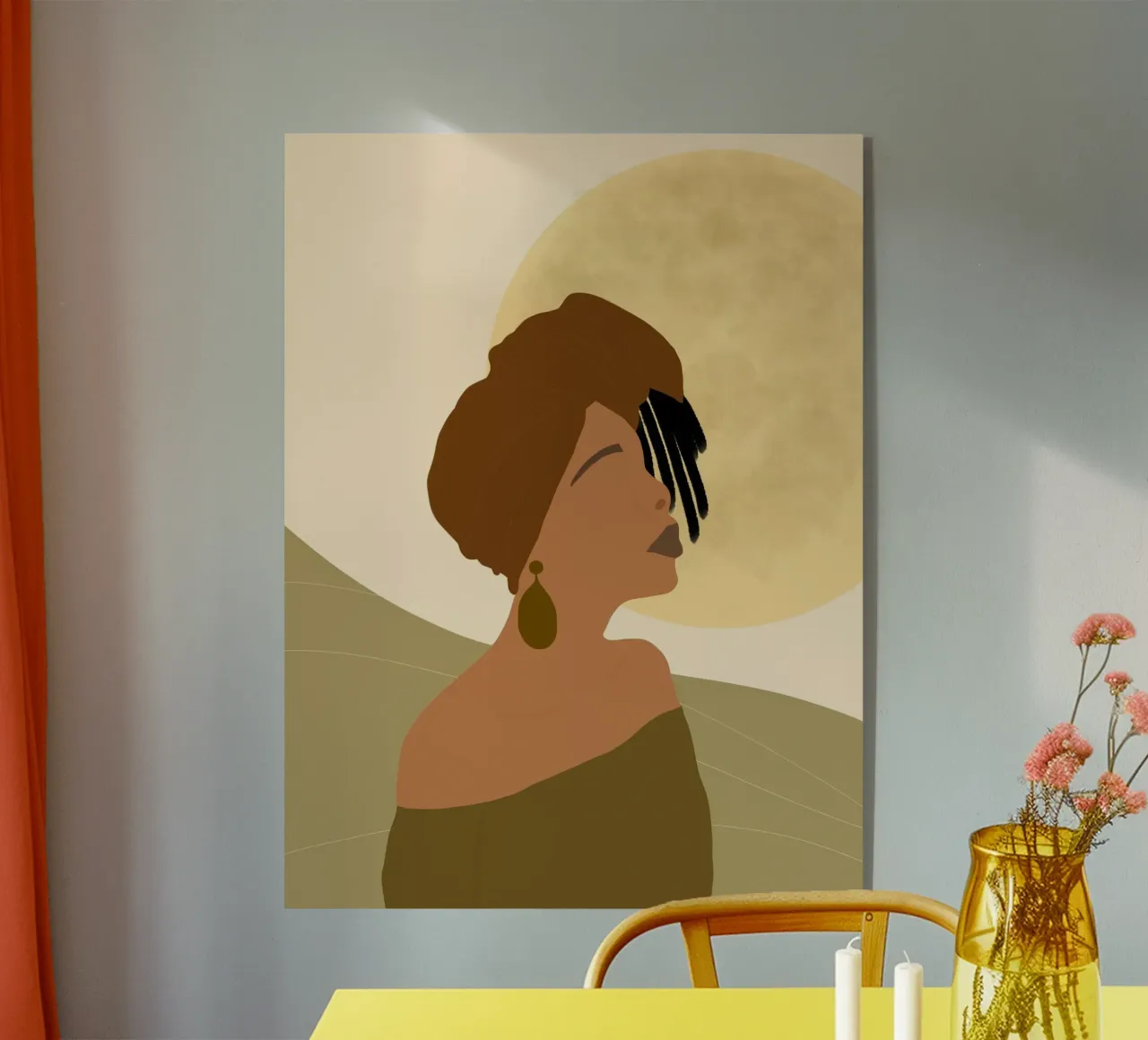 Afro Sipho plexiglass da Mathudace Créas