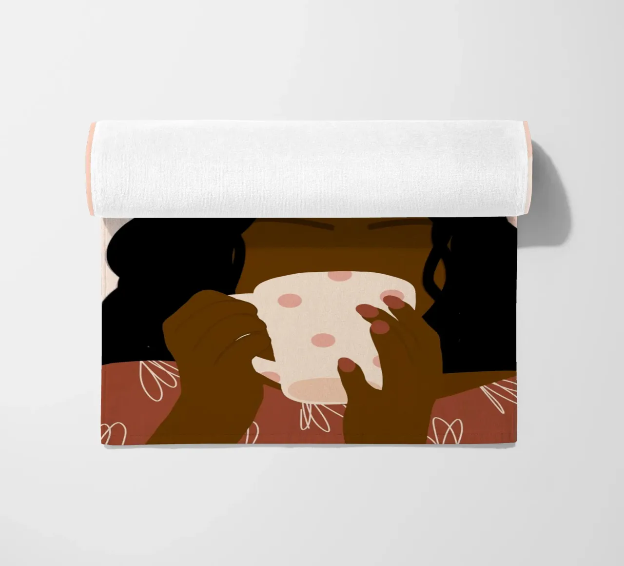 Afro Coffee telo mare da Mathudace Créas