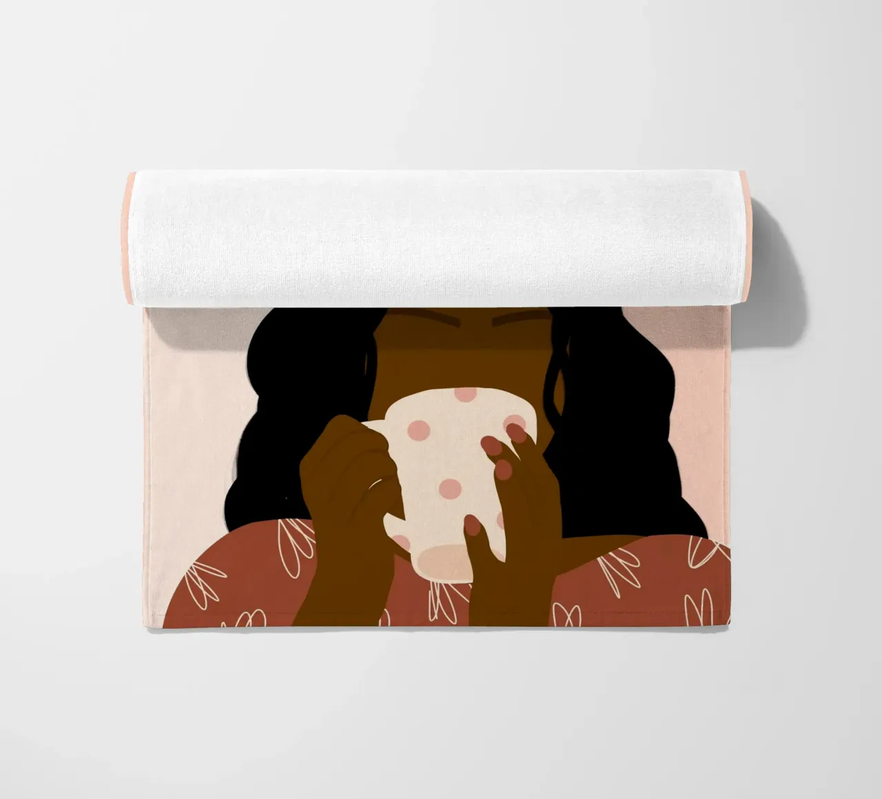 Afro Coffee telo mare da Mathudace Créas