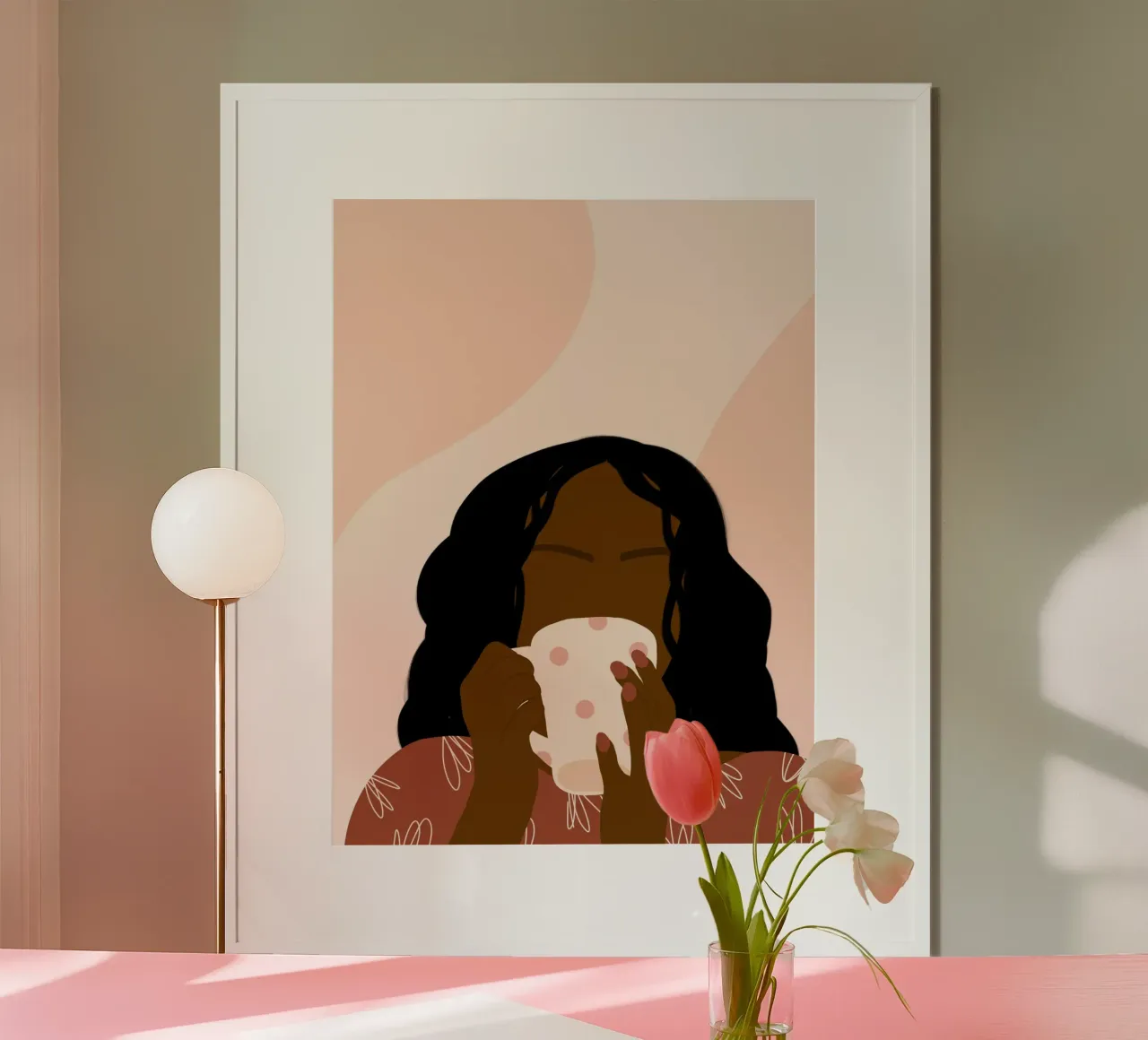 Afro Coffee poster da Mathudace Créas